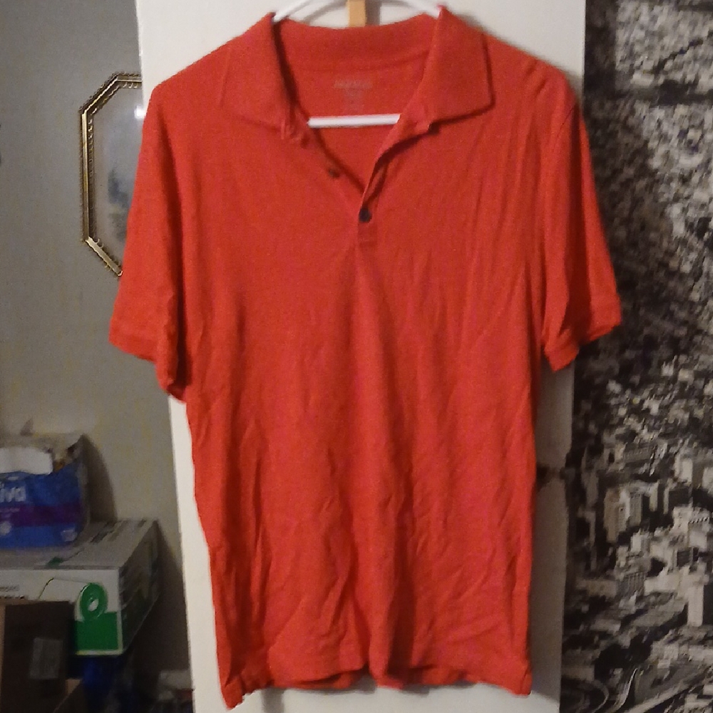 Banana Republic Men's Red  Polo Shirt Larde
